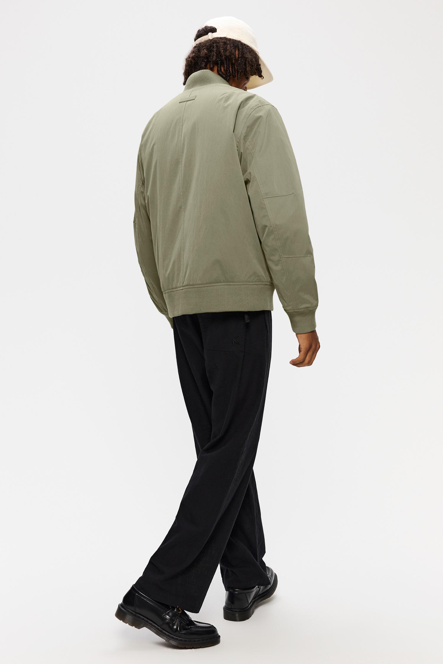Elvine Alde Silver Green Herren Bomberjacke Wasserabweisend grüngrau